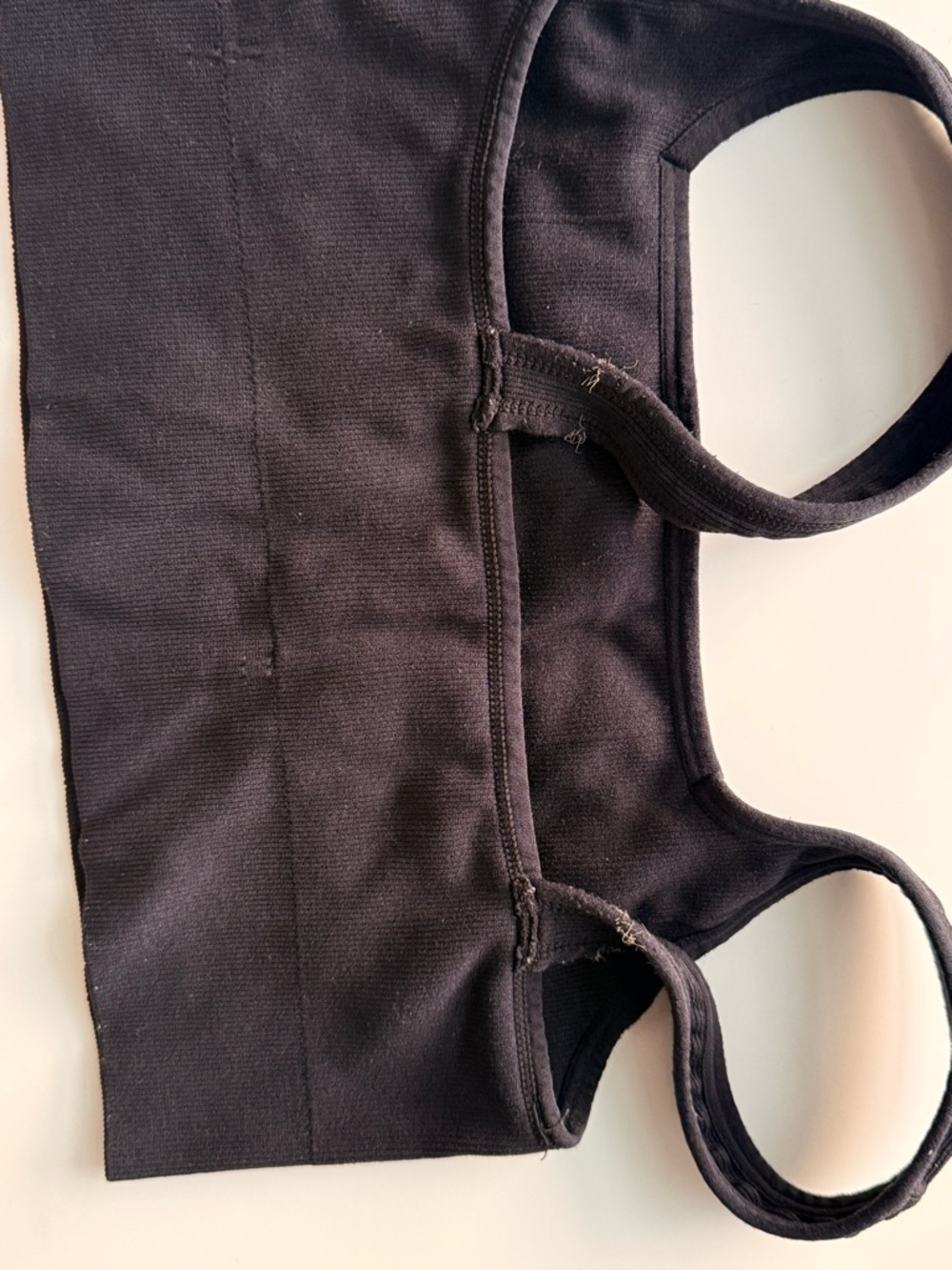 Black Ribbed Crop Tank Top - Picture 2 of 2